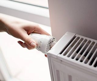 thermostaatknop op radiator